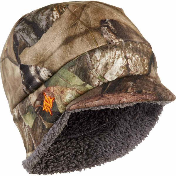 billed camo hunting beanie