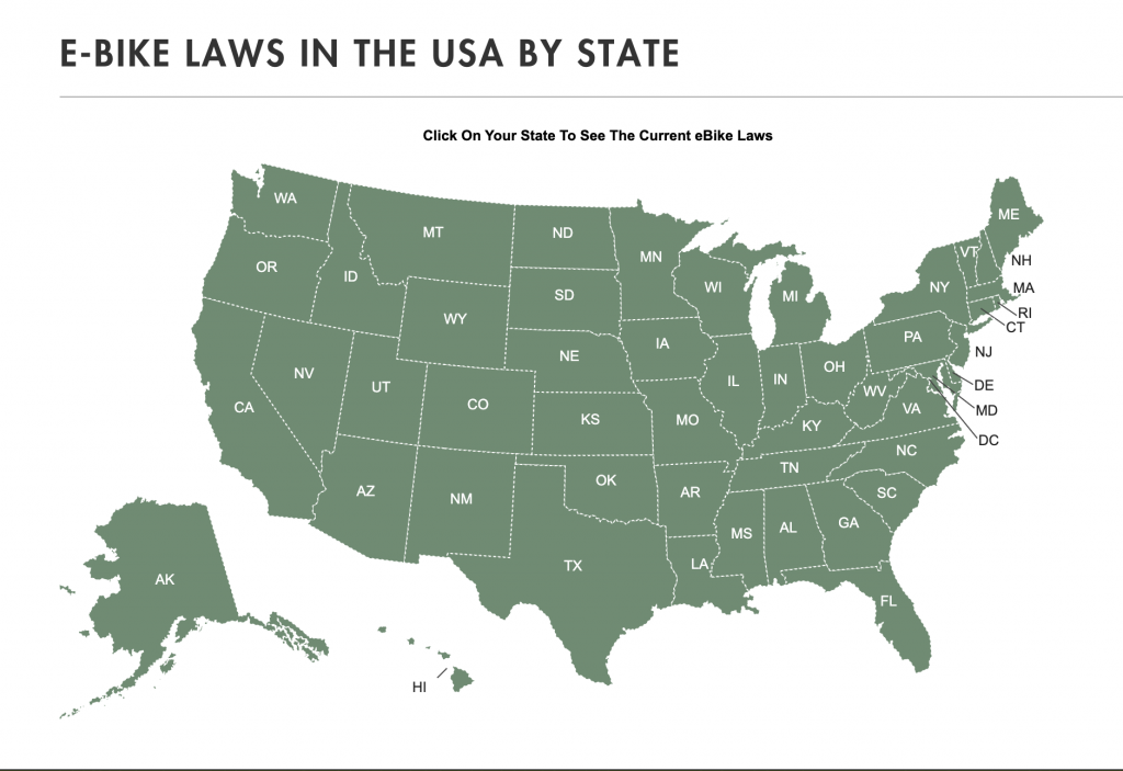 is an ebike legal in my state