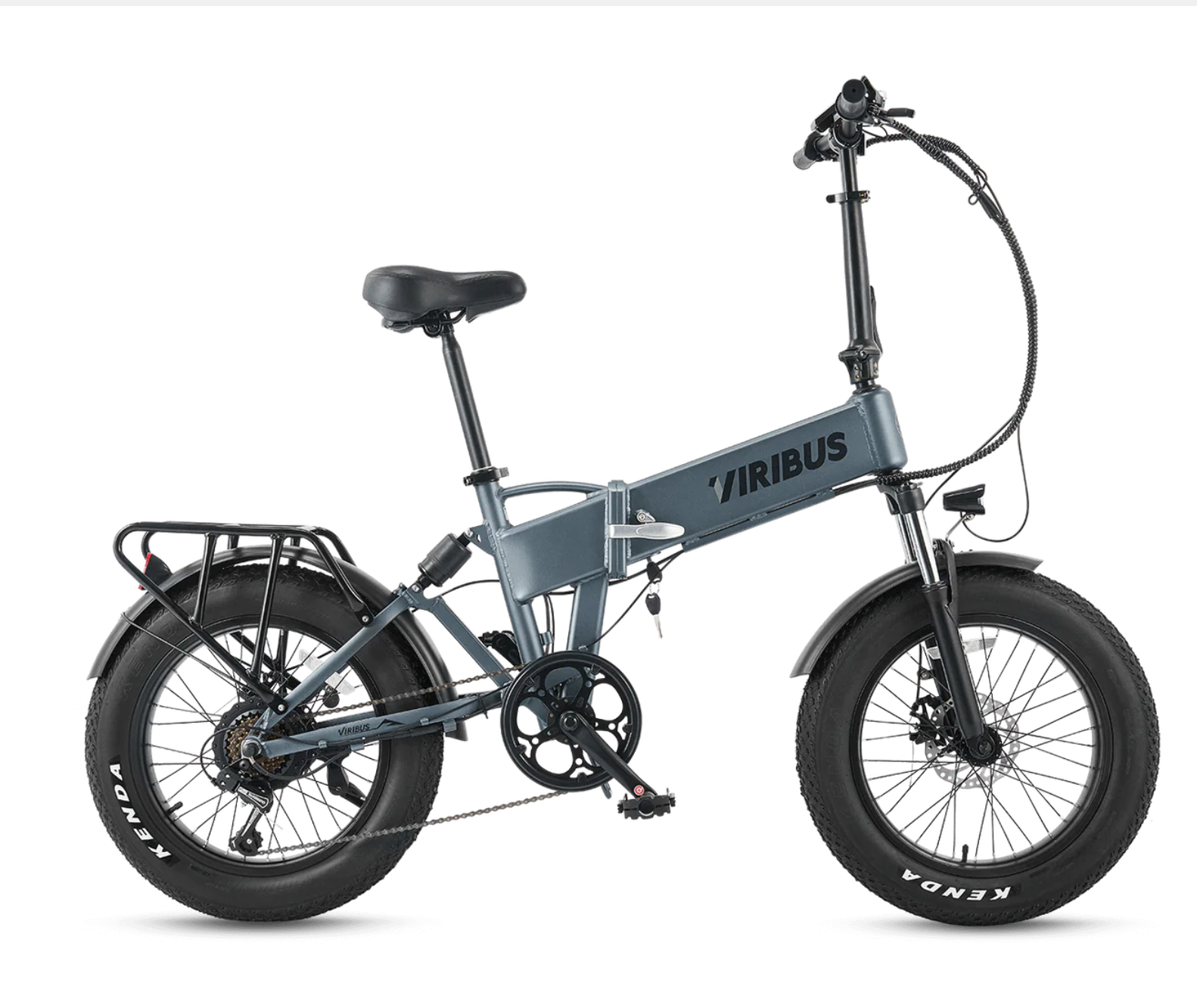 best deal Viribus Getaway Plus Full Suspension Electric Folding Bike