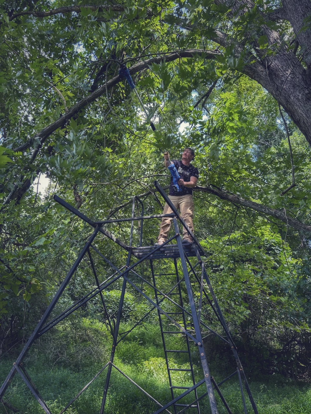 how to install muddy deluxe box blind tower extension kit