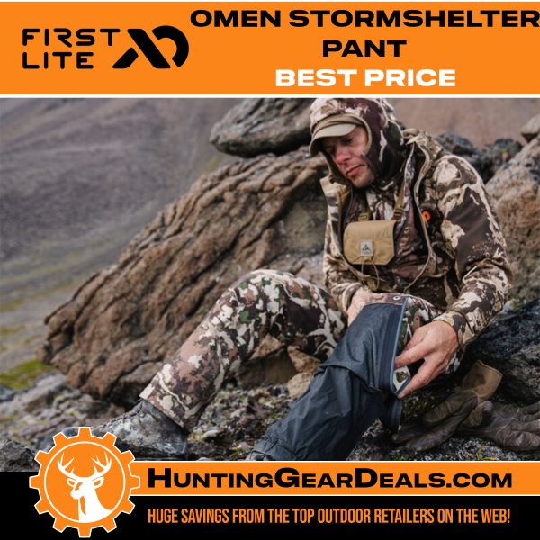 best deal first lite omen stormshelter pant